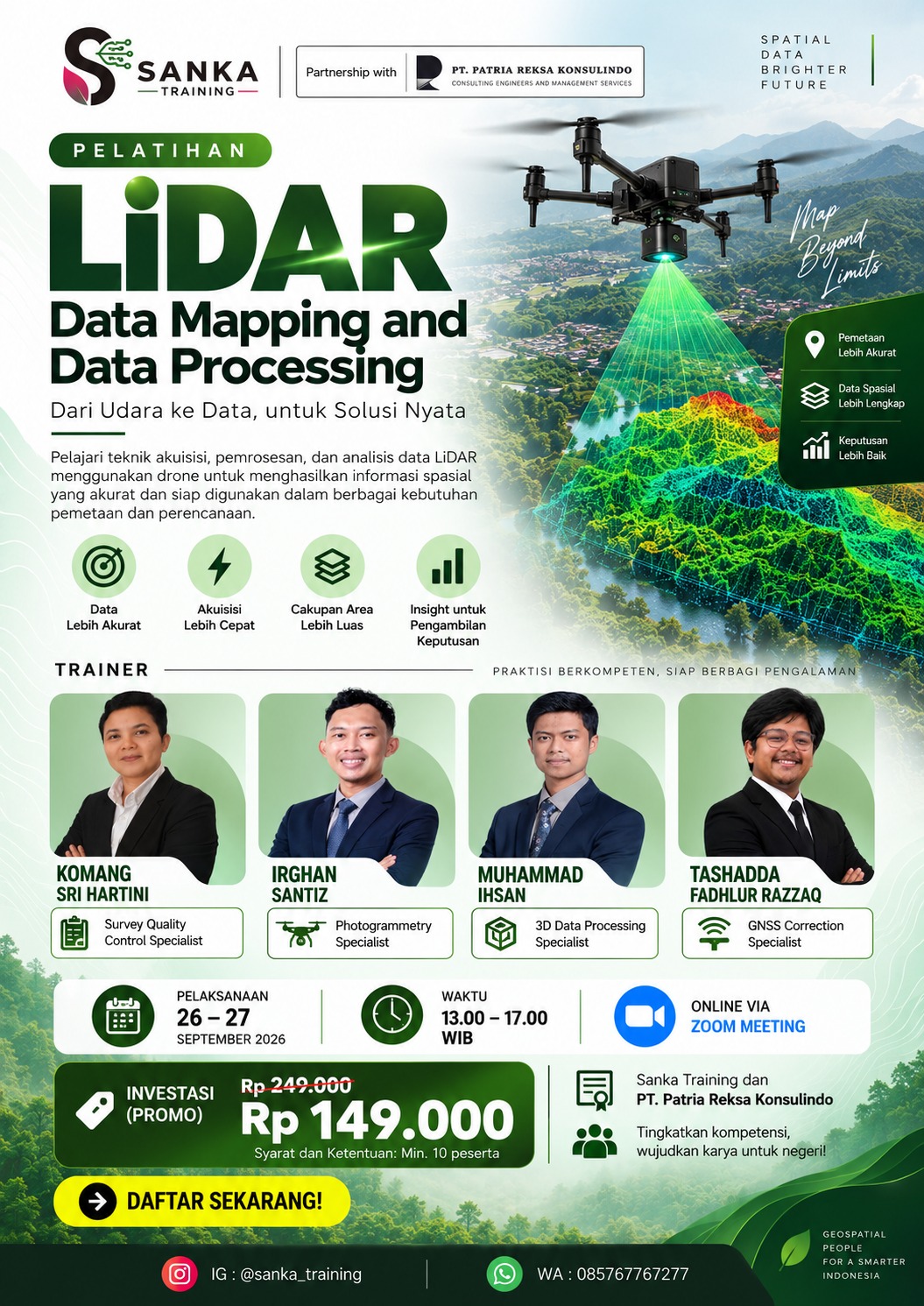 Lidar Data Mapping and Data Processing